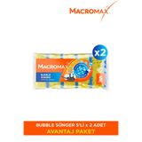 MACRO MAX Bubble Bulaşık Süngeri Büyük Gözenekli 10 Adet Paket