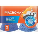 Macro Max Comfort Çizmez Bulaşık Süngeri 2'li, Maksimum Emici Hassas Yüzeyler İçin