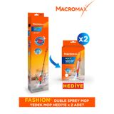 MACRO MAX Garantili - Fashion Yeni Nesil Duble Sprey Mop Çift Taraflı Kullanım 2 Adet Yedek Mop Hediye
