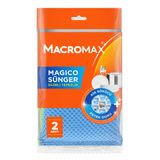 Macro Max Magico Bulaşık Süngeri 2'li Paket, Petek Dokulu Çizmez Kir Sökücü Sünger