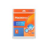 Macro Max Mikrofiber Cam Bezi 2'li Set, Mikrofilament Teknolojisi ile Leke ve Iz Bırakmaz Ayna Bezi - Option-1 - (ClearEyelets)Black-RadiantOrchid