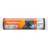 Macro Max Profesyonel Çöp Torbası Boy (80X110 Cm) 10 Adet, Ultra Dayanıklı Kalın Siyah Endüstriyel Poşet