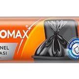 Macro Max Profesyonel Çöp Torbası Jumbo Boy (80x110 cm) 10 Adet, Ultra Dayanıklı Kalın Siyah Endüstriyel Poşet