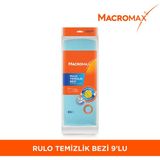 Macromax 27X25CM Rulo Temizlik Bezi 9 Yaprak Mikrofiber Malzeme ile Tüm Yüzeylerde Kullanım - Yeşil - Pembe