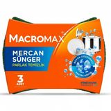 Macromax 3'lü Mercan Sünger