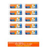MACROMAX Büzgülü Beyaz Sabun Kokulu Çöp Torbası Orta Boy 10'lu Paket (30'lu) Kokulu Çöp Poşeti