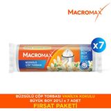 Macromax Büzgülü Çöp Torbası Büyük Boy Vanilya Kokulu 20’li X7