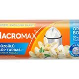 Macromax Büzgülü Çöp Torbası Orta Boy (55x60cm) Vanilya Kokulu 30 Adet Süper Ekonomik Paket