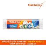 Macromax Büzgülü Çöp Torbası Orta Boy (55x60cm) Yasemin Kokulu 10 Adet