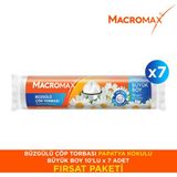Macromax Büzgülü Çöp Torbası Papatya Büyük Boy- 10'lu x 7