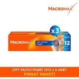 Macromax Çift Kilitli Poşet X3 Kutu