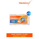 MACROMAX Handy Büyük Gözenekli Bulaşık Süngeri 12 Adet Avantaj Paket
