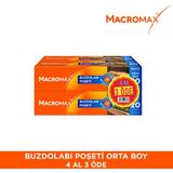 Macromax Orta Boy Buzdolabı Poşeti 80'lı Paket - 4 Al 3 Öde Özelliği ile Ekonomik Seçim