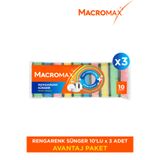 MACROMAX Rengarenk Bulaşık Süngeri Çok Amaçlı 30 Adet Paket Avantaj Paket