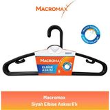 Macromax Siyah Elbise Askısı 6'lı