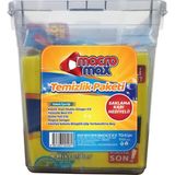 Macromax Temizlik Paketi 5li Bulaşık Süngeri+5li Temizlik Bezi+3lü Ovma Teli+Magico Sünger+Çöp Torbası - 5 Lt Saklama Kabı Hediyeli