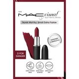 MACximal Silky Matte Lipstick Bordo Renkli Nemlendirme Etkili 12 Saat Kalıcı Ruj - D For Danger