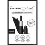 MACximal Silky Matte Lipstick Nemlendirme Etkili Yoğun Renk Sağlayan Ruj - Caviar - Siyah