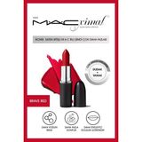 MACximal Sleek Satin Lipstick İkonik Saten Bitişli Ruj - Brave Red 3.5g