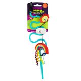 Mad Cat Rainbow Chaser Kedi Oyuncağı, Kedi Otu ve Matatabi İçeren Kedi Oltası, 45 cm, Renkli