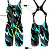 Mad Wave Kadın Mayo Antichlor Kneeskin Pbt J1 - Renkli - 40