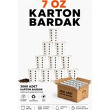Mada Ambalaj 3000 Adet 7 Oz Karton Bardak ( renkli veya beyaz )