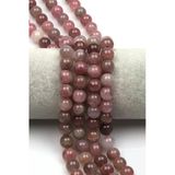 Madagaskar Pembe Kuvars Doğal Taş Dizi 10 Mm Küre Kesim - Dz-0855