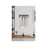 Madalya Askılığı Hediyelik Sade Tasarımlı Metal Madalya Askısı Siyah ve Beyaz 10X30 cm