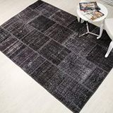 Madalyon Patchwork El Dokuma Antik Anadolu Halı BlackHole (300 x 400)