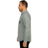 Madalyon Tek Cep Kapalı Slim Fit Gömlek - 2XL - Haki