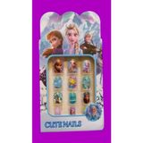 Madam Shushu Elsa Çocuk Takma Tırnağı 2 (Oyuncak Süslemeli) - Mor