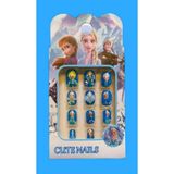 Madam Shushu Elsa Çocuk Takma Tırnağı 3 (Oyuncak Süslemeli) - Açık Mavi