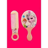Madam Shushu Elsa Tarak ve Ayna Seti - Krem Karamel