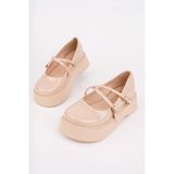 Madam Tarz SMR-4021 İnce Kemer Kalın Taban Loafer