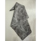 Madame Clean Gri Renk Süngerli Koltuk Çekyat Örtüsü Damar Desenli Kaymaz Yıkınabılır Örtü - 175 x 220 cm - Vizon