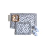 Madame Clean Home Cotton Marlow 2'li Pamuklu Klozet Takımı Gri Banyo Paspas Seti Klozet Takımı