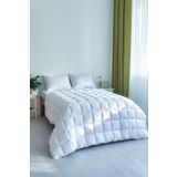 Madame Clean Home Yorgan Çift Kişilik Microfiber Dolgun Kare Desenli 195x215 Cm