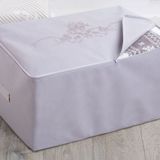 Madame Coco 1KHURC0125152 Çiçek Desenli Beyaz Gri Baskılı Hurç