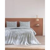 Madame Coco Adelaide Çift Kişilik Pamuklu Baskılı Çarşaflı Nevresim Takımı - Mint Yeşili - 200 x 220 cm
