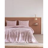 Madame Coco Adelaide Çift Kişilik Pamuklu Baskılı Çarşaflı Nevresim Takımı - Pudra - 200 x 220 cm