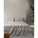 Madame Coco Adelya Family Size %100 Pamuk Coco Crep Baskılı Çarşaflı Nevresim Takımı - Bej - 160 x 220 cm