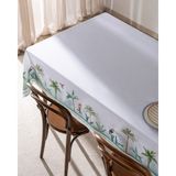 Madame Coco Albe Polycotton Masa Örtüsü - Yeşil/Beyaz - 150x150 cm - 150 x 150 cm - Yeşil - Beyaz