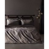 Madame Coco Alcon Çift Kişilik Baskılı - 300TC Saten Nevresim Takımı - Kahverengi - 200 x 220 cm