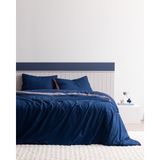 Madame Coco Allure Çift Kişilik %100 Pamuk Çarşaflı Nevresim Takımı - Lacivert - 200 x 220 cm