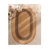 Madame Coco Alsace Oval Kilim - Naturel/Siyah - 90x150 cm