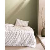 Madame Coco Aluin Çift Kişilik Ranforce Baskılı Çarşaflı Nevresim Takımı - Bej - 200 x 220 cm