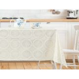 Madame Coco Anita 140x140 cm Pvc Ekru Masa Örtüsü