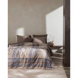 Madame Coco Antonin Çift Kişilik Welsoft Polar Baskılı Battaniye - Mavi/bej - 200 x 220 cm - Mavi - Bej