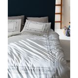 Madame Coco Arber King Size %100 Pamuk Çarşaflı Nevresim Takımı - Gri - 240 x 220 cm