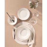 Madame Coco Ariane Gold/platin 24 Parça New Bone Yemek Takımı 6 Kişilik Desenli Şık Set